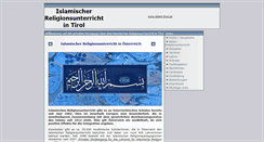 Desktop Screenshot of islam-tirol.at